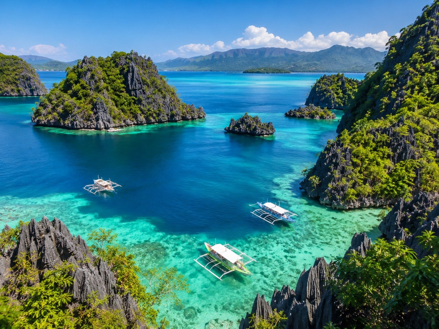 Coron island destination with turquoise water