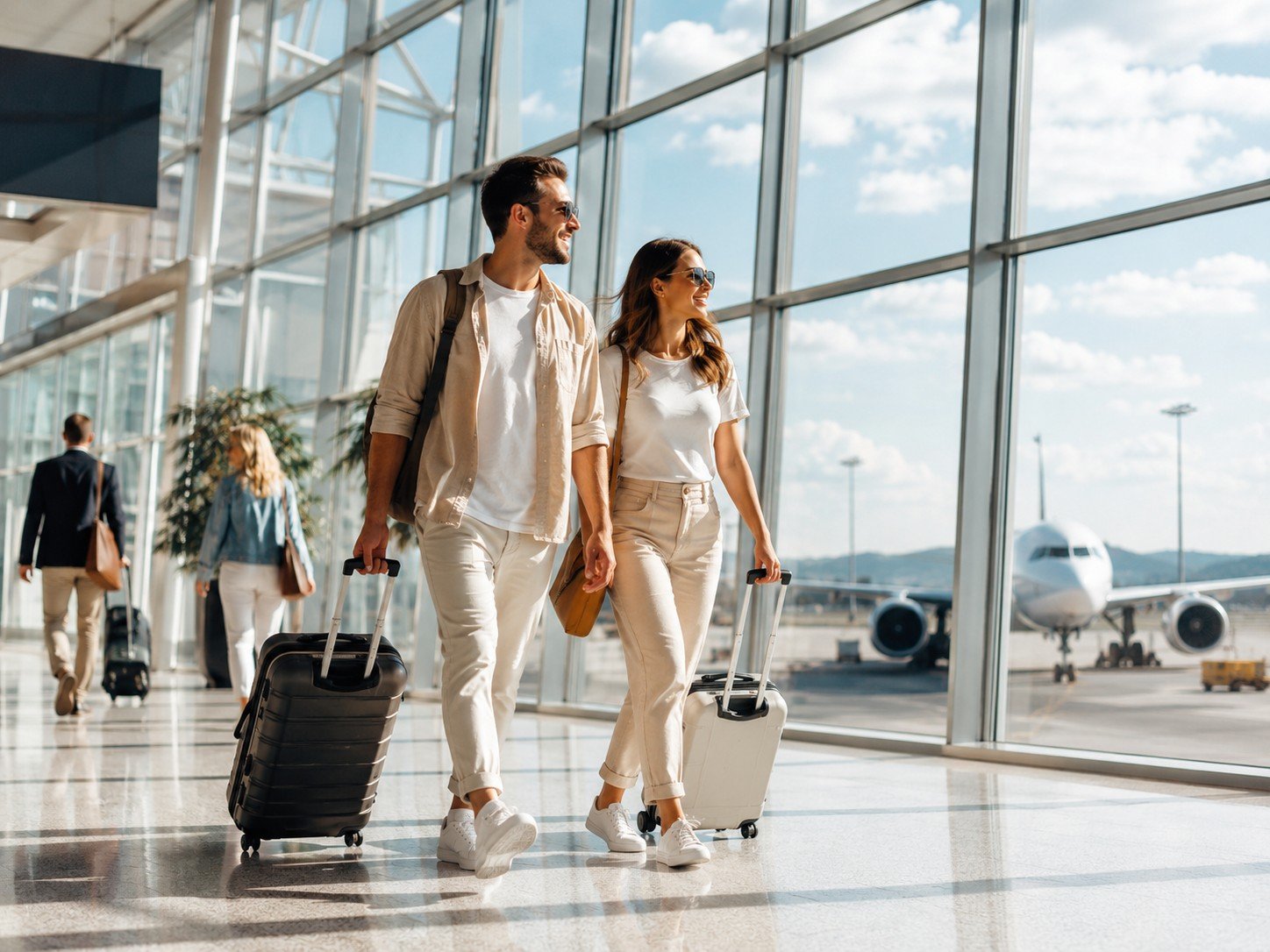 International travel airport visual